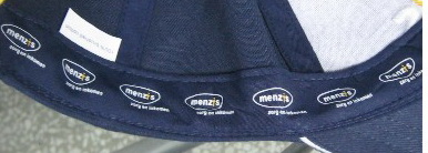 Click View full imprint on sweatband information